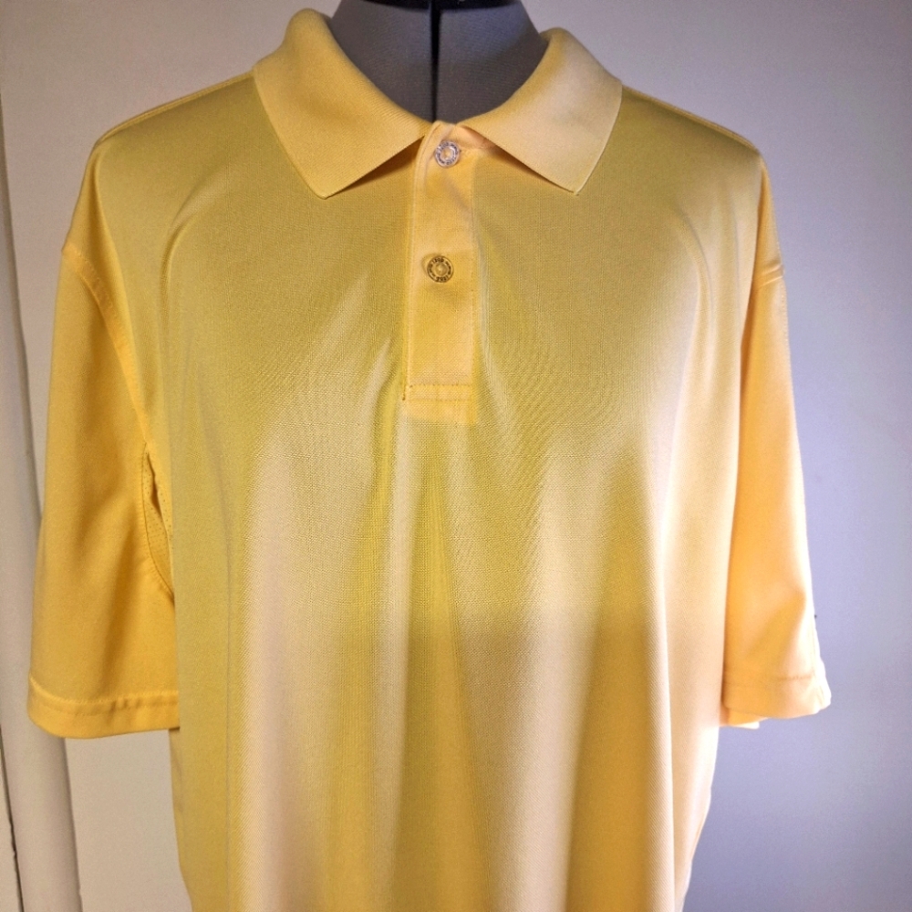 Izod Yellow Mens Polo  Shirt Size XL